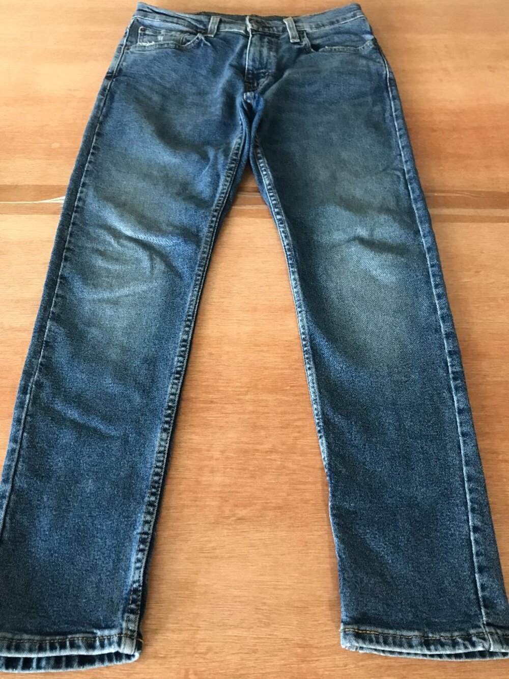 Levi's 512 Slim Taper Fit Jeans Men 29x27 Blue Low Rise Medium Wash Stretch
